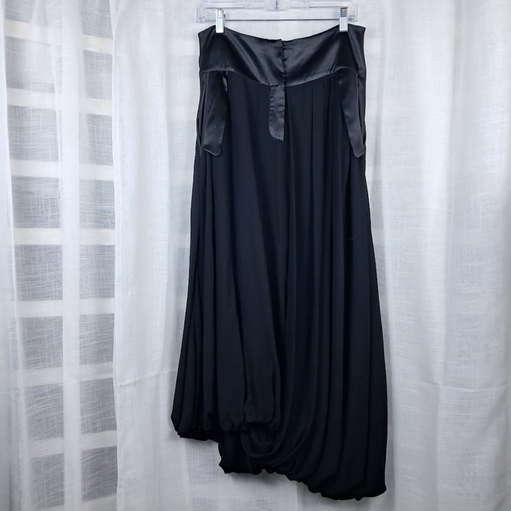 Antonio Marras Italy Rare 44/8 Black Avant-Garde Asymmetrical Bubble Hem Skirt